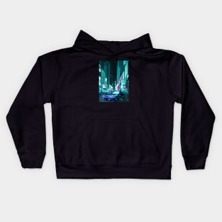 Car  City Neon Retro Synthwave Kids Hoodie